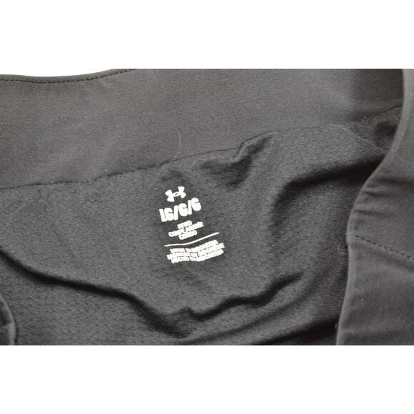 Under Armour Women's Black Athletic Shorts L Polyester Pull On Gym Workout - Picture 5 of 8